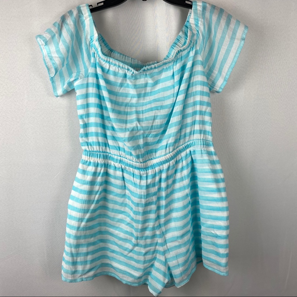 Sail to Sable Striped Romper